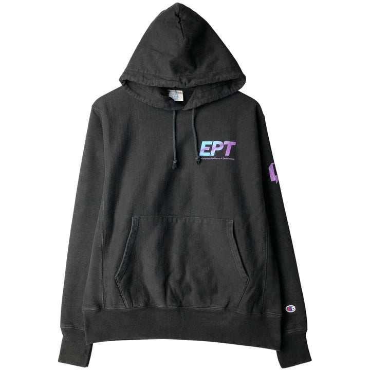 Champion REVERSE WEAVE EPT Advertising Sweatshirt Pullover Hoodie, Men's Size M cotton black type Vintage Second Hand