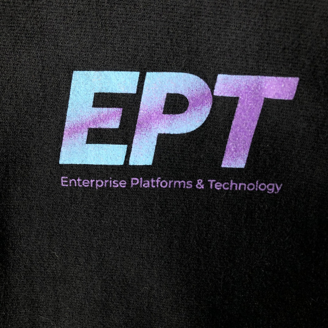 Champion REVERSE WEAVE EPT Advertising Sweatshirt Pullover Hoodie, Men's Size M cotton black type Vintage Second Hand