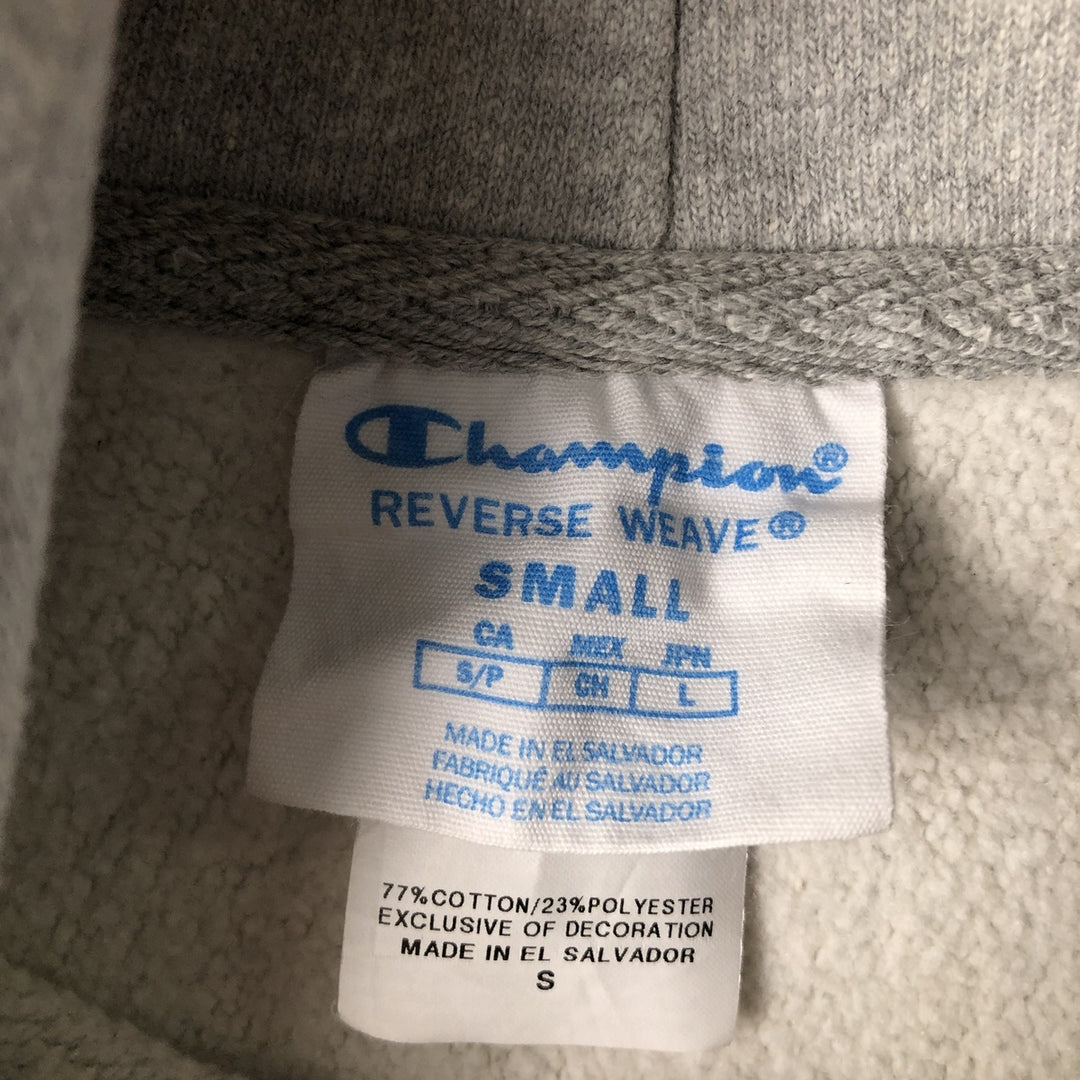 Champion REVERSE WEAVE Reverse Weave College Sweat Pullover Hoodie Men's S cotton gray type Vintage Second Hand
