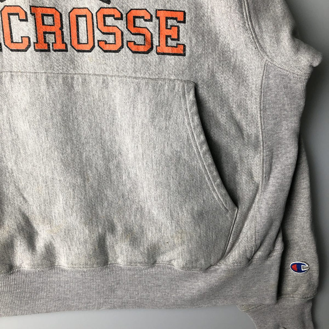 00'S Champion Premium Reverse Weave College Sweat Pullover Hoodie, Men's Size L cotton gray type Vintage Second Hand