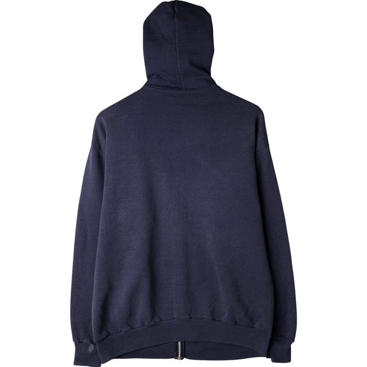 90'S Jerzees Sweat Full Zip Hoodie Made in USA Men's XL Vintage cotton navy blue type Vintage Second Hand