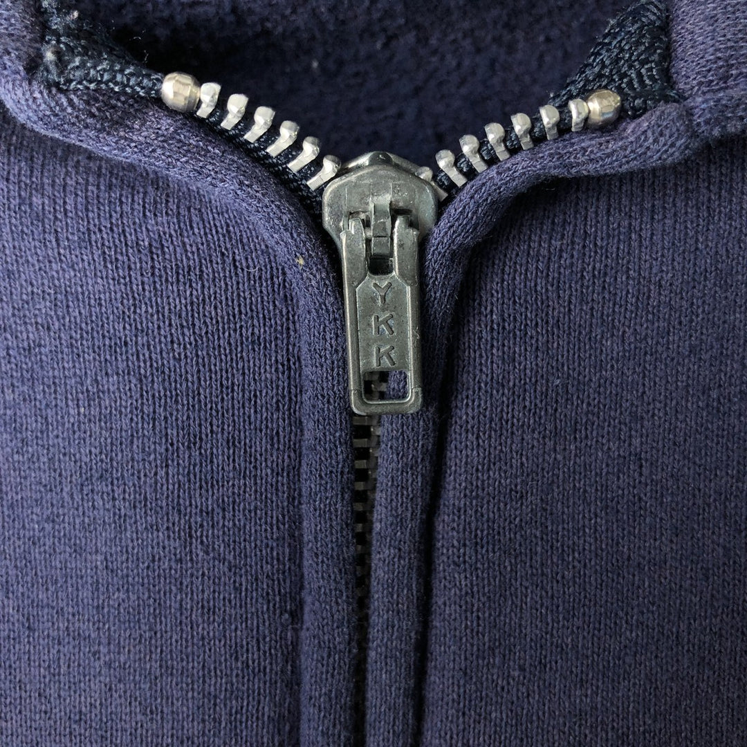 90'S Jerzees Sweat Full Zip Hoodie Made in USA Men's XL Vintage cotton navy blue type Vintage Second Hand