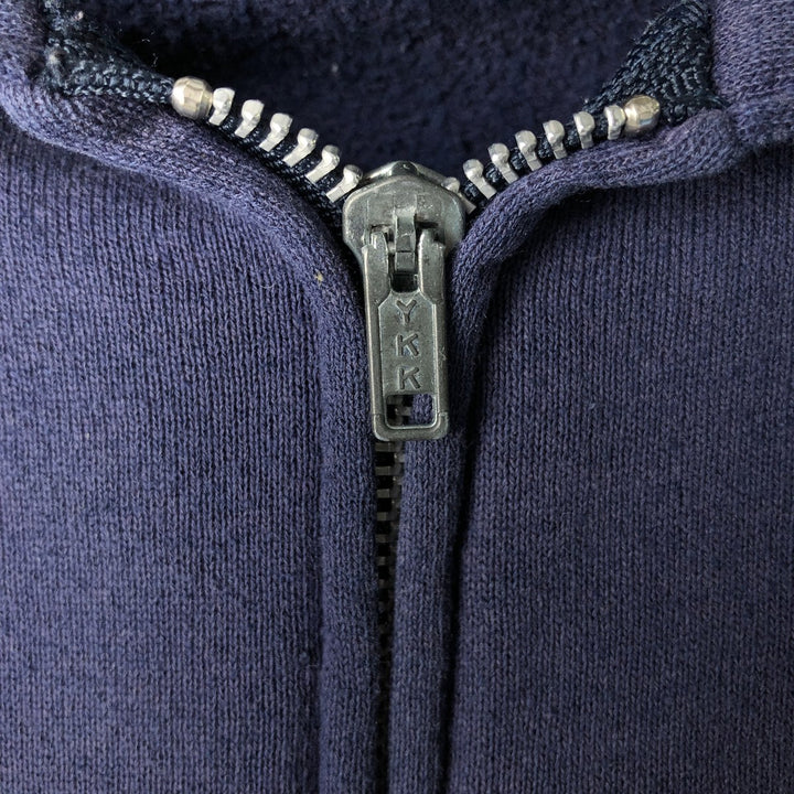 90'S Jerzees Sweat Full Zip Hoodie Made in USA Men's XL Vintage cotton navy blue type Vintage Second Hand
