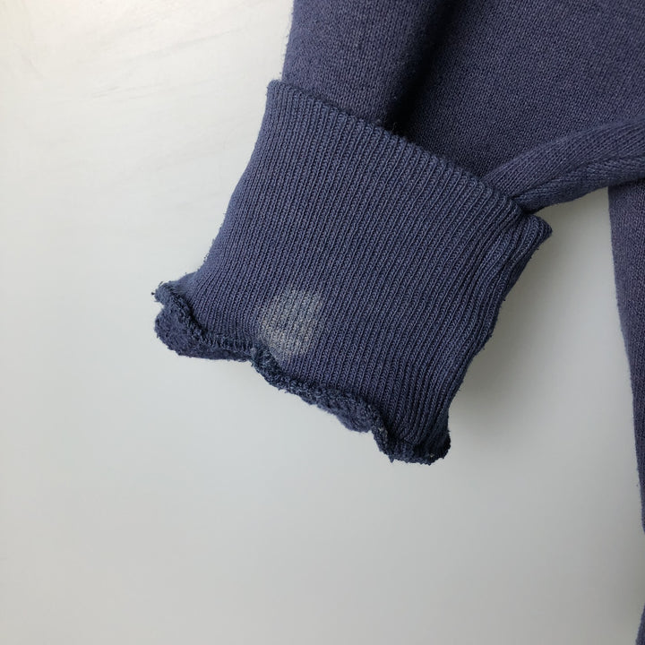 90'S Jerzees Sweat Full Zip Hoodie Made in USA Men's XL Vintage cotton navy blue type Vintage Second Hand