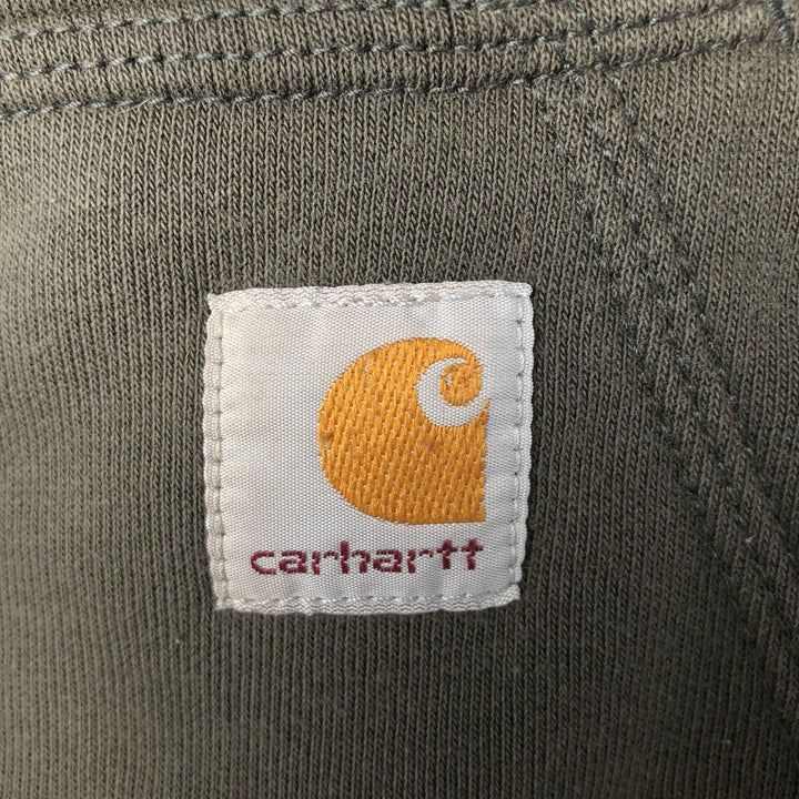 Carhartt Sweat Full Zip Hoodie Men's L size cotton Charcoal Vintage Second Hand
