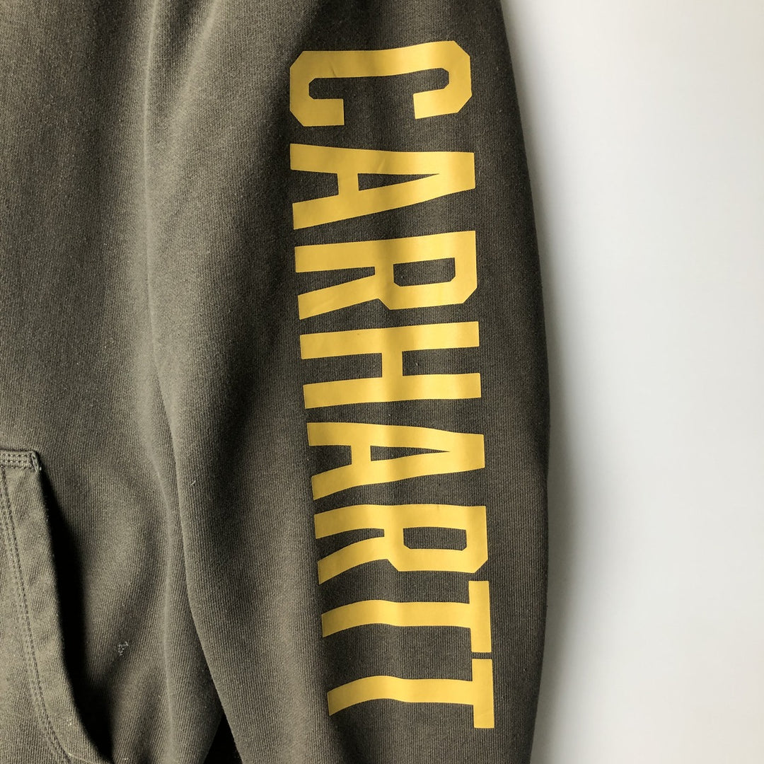 Carhartt Sweat Full Zip Hoodie Men's L size cotton Charcoal Vintage Second Hand