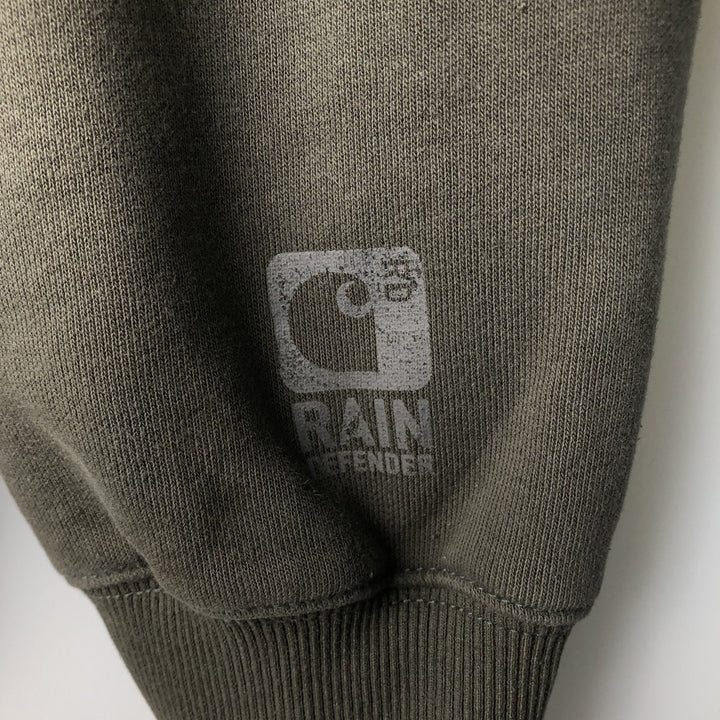 Carhartt Sweat Full Zip Hoodie Men's L size cotton Charcoal Vintage Second Hand