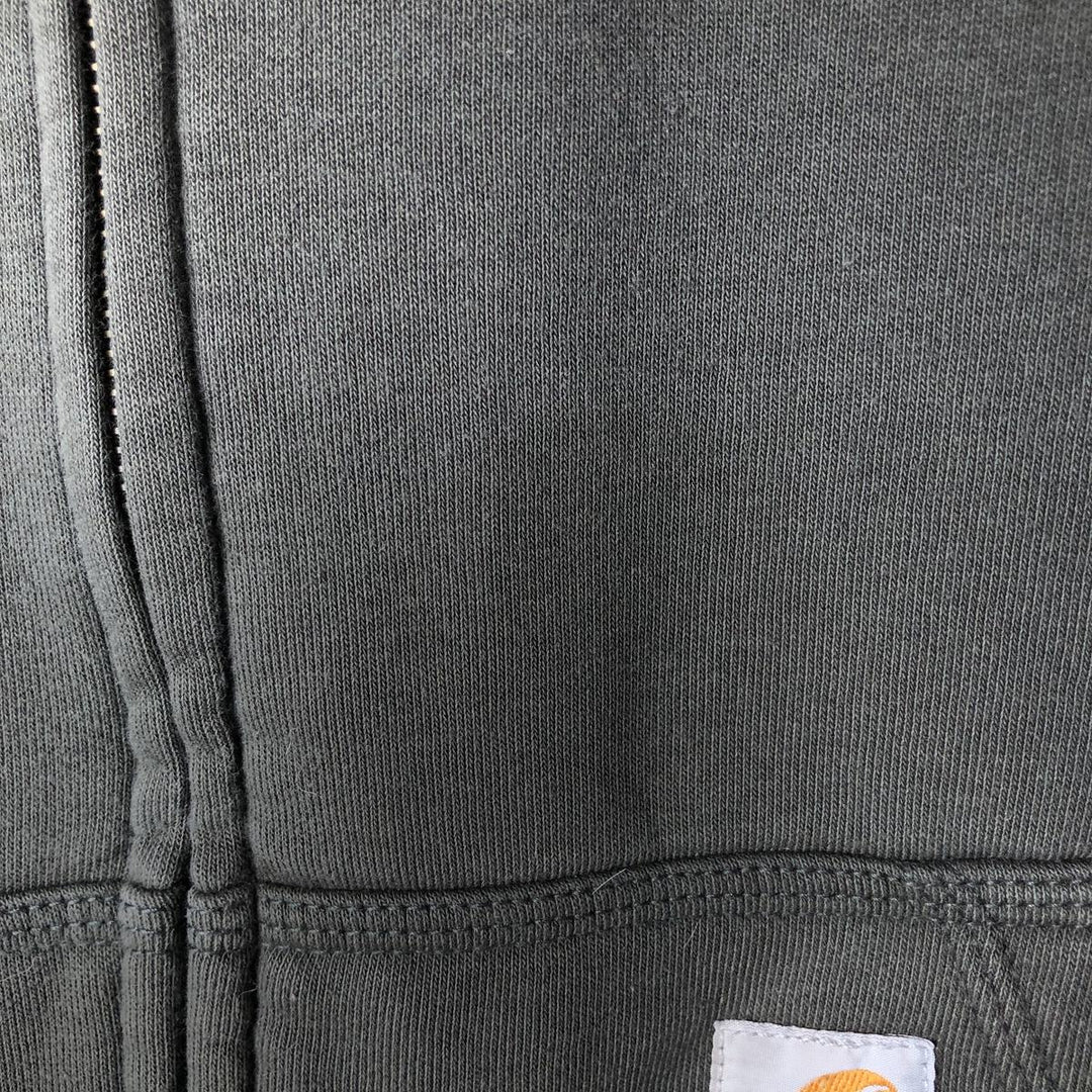 Carhartt Sweat Full Zip Hoodie Men's L size cotton Charcoal Vintage Second Hand