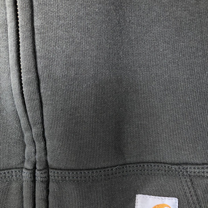 Carhartt Sweat Full Zip Hoodie Men's L size cotton Charcoal Vintage Second Hand