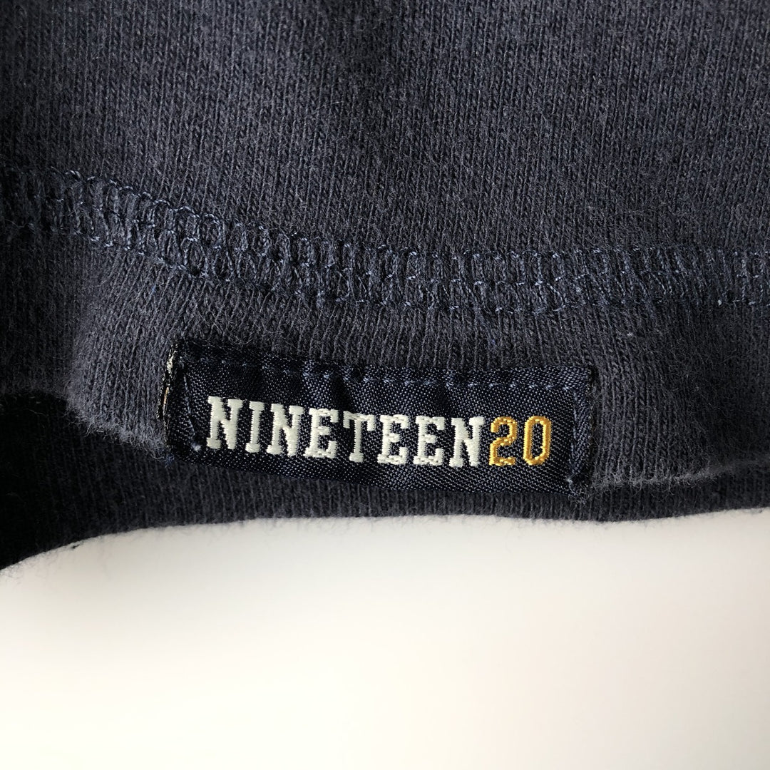 2000'S Eddie Bauer Henley Neck Thermal Long T-Shirt, Men's Size L cotton navy blue type Vintage Second Hand