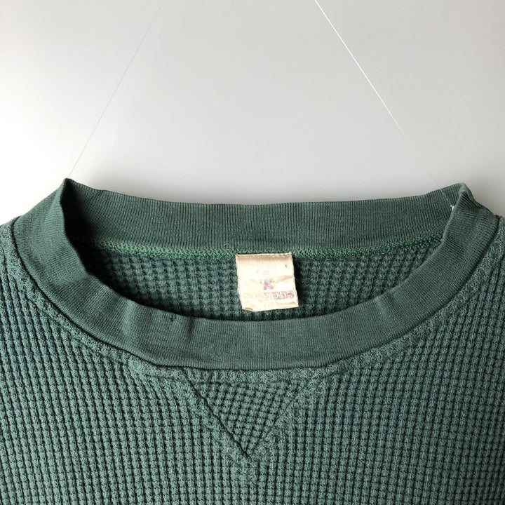 Vintage STANFIELD'S Thermal Long T-Shirt, Waffle, Made in Canada, Men's Size L cotton green type Vintage Second Hand