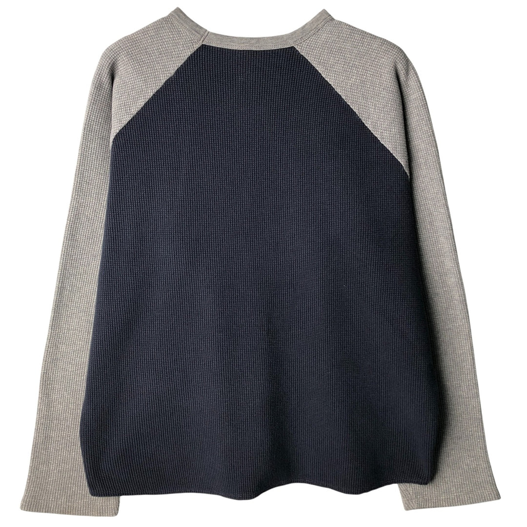 2000'S GAP Thermal Long T-Shirt, Waffle, Men's Size L cotton navy blue type Vintage Second Hand