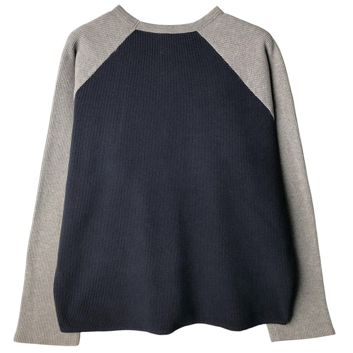 2000'S GAP Thermal Long T-Shirt, Waffle, Men's Size L cotton navy blue type Vintage Second Hand