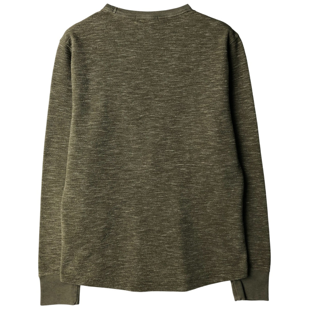 Banana Republic Thermal Long T-Shirt, Men's Size M cotton Khaki type Vintage Second Hand