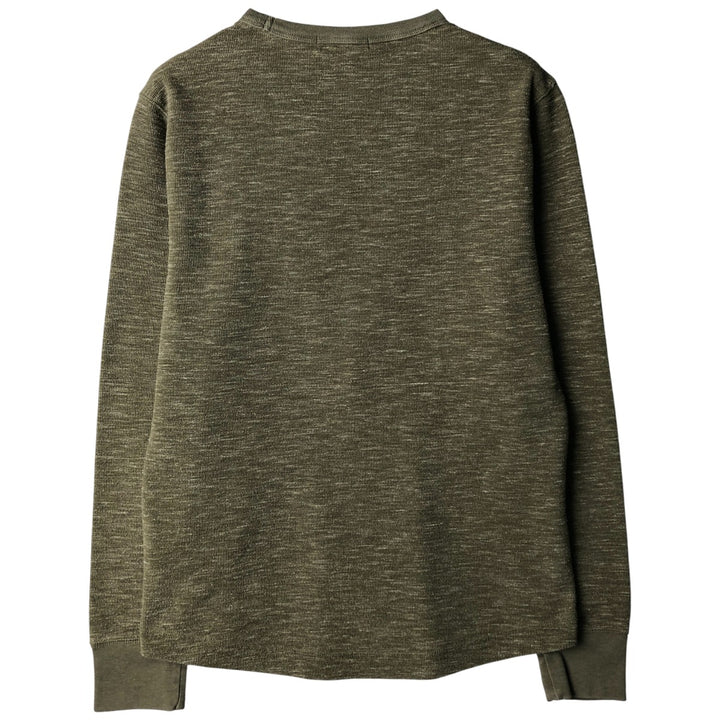 Banana Republic Thermal Long T-Shirt, Men's Size M cotton Khaki type Vintage Second Hand