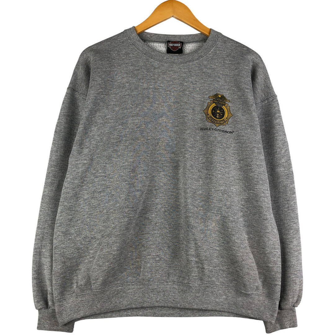 Vintage Harley-Davidson Eagle Advertising Sweatshirt, Men's Size L cotton gray type Vintage Second Hand