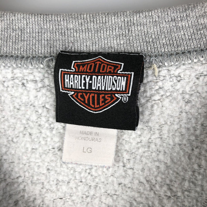 Vintage Harley-Davidson Eagle Advertising Sweatshirt, Men's Size L cotton gray type Vintage Second Hand