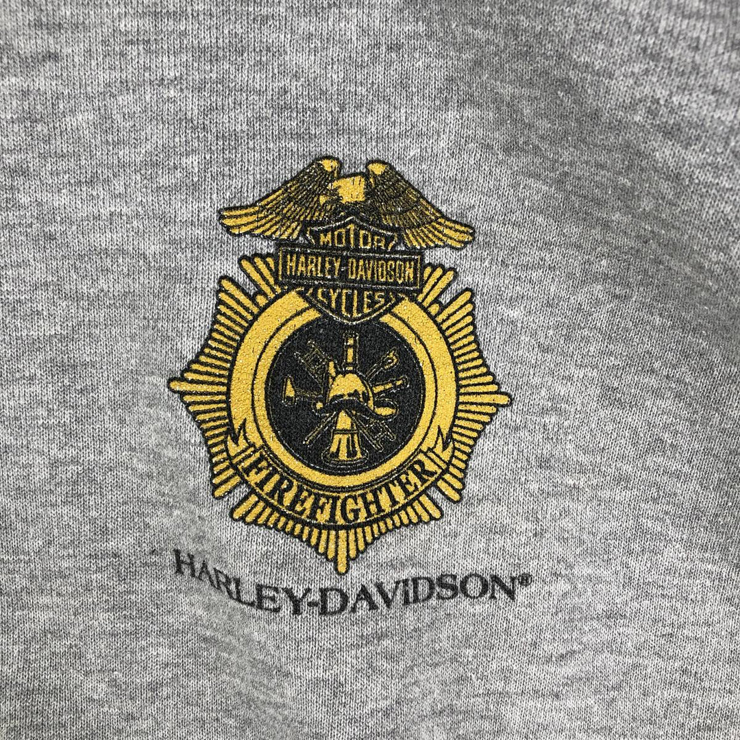 Vintage Harley-Davidson Eagle Advertising Sweatshirt, Men's Size L cotton gray type Vintage Second Hand