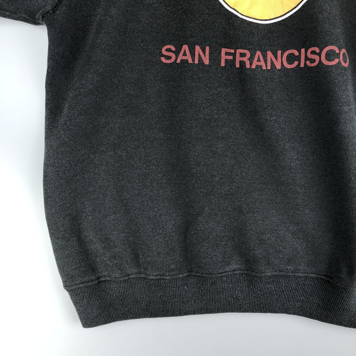 1980'S Hanes Blue Tag Hard Rock Cafe Advertising Sweatshirt, Made in USA, Men's Size L cotton black type Vintage Second Hand