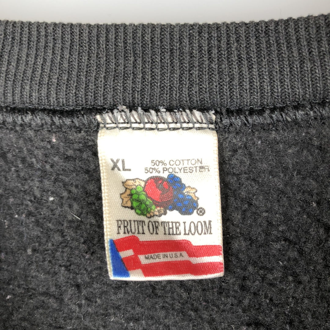 Vintage 90'S Fruit of the Loom Toyota Advertising Sweatshirt, Made in USA, Men's XL cotton black type Vintage Second Hand