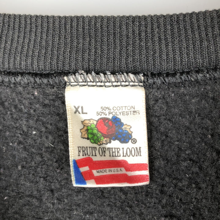 Vintage 90'S Fruit of the Loom Toyota Advertising Sweatshirt, Made in USA, Men's XL cotton black type Vintage Second Hand
