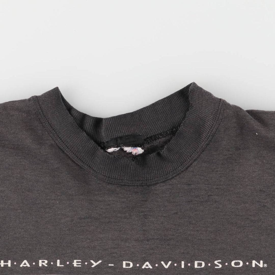 Vintage 90'S Harley-Davidson Advertising Sweatshirt, Men's XXL unclear Charcoal Vintage Second Hand