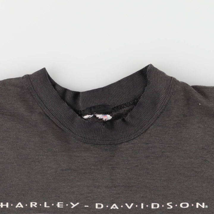 Vintage 90'S Harley-Davidson Advertising Sweatshirt, Men's XXL unclear Charcoal Vintage Second Hand