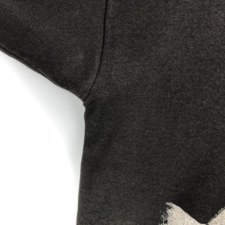 Vintage 90'S Lee Black Panther Pattern Print Sweatshirt, Made in USA, Men's Size L cotton black type Vintage Second Hand