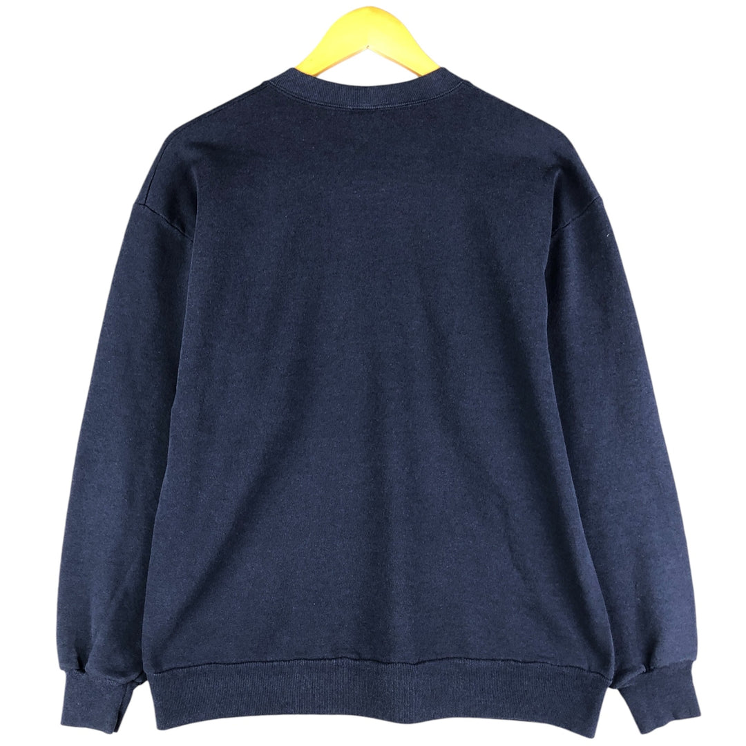 Vintage 90'S Jerzees printed sweatshirt, size M, men's unclear navy blue type Vintage Second Hand