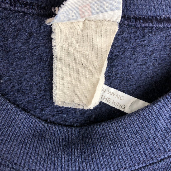 Vintage 90'S Jerzees printed sweatshirt, size M, men's unclear navy blue type Vintage Second Hand