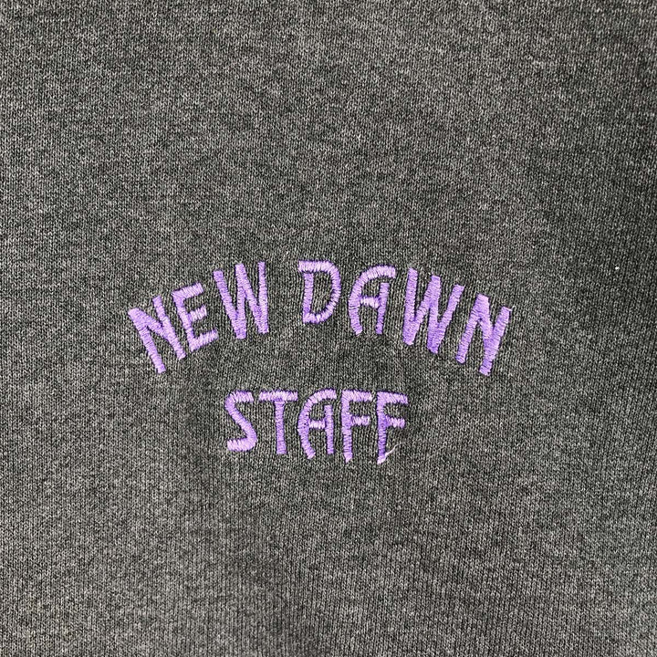 90'S ONEITA embroidered sweatshirt, made in the USA, men's size XL, vintage cotton black type Vintage Second Hand