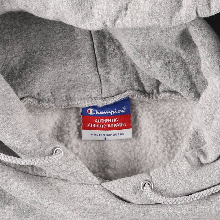 2000'S Champion Authentic Athletic Apparel College Pullover Hoodie, Men's Size L cotton gray type Vintage Second Hand