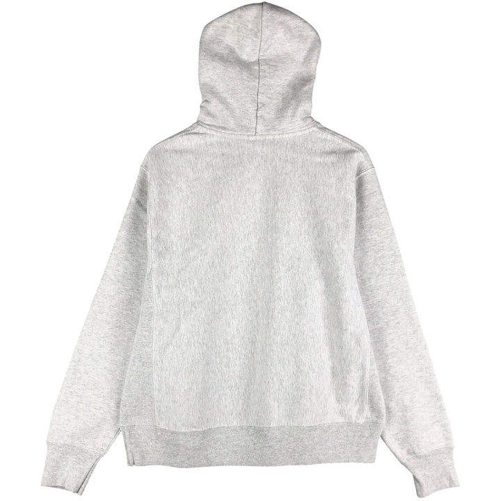 Champion Reverse Weave 3-row print college sweatshirt pullover hoodie, size M for men cotton gray type Vintage Second Hand