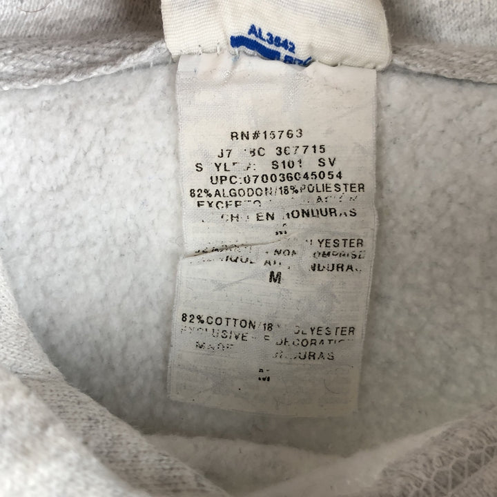 Champion Reverse Weave 3-row print college sweatshirt pullover hoodie, size M for men cotton gray type Vintage Second Hand