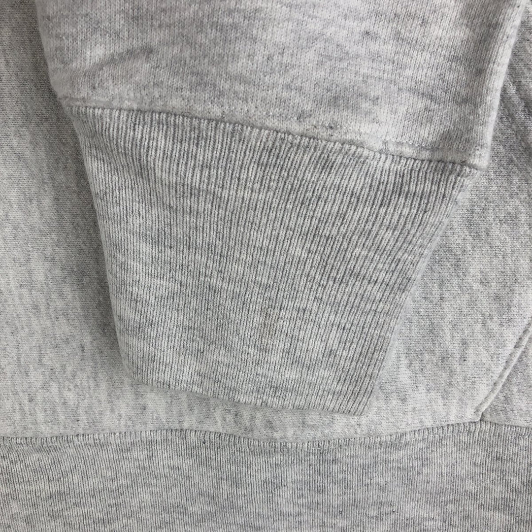 Champion Reverse Weave 3-row print college sweatshirt pullover hoodie, size M for men cotton gray type Vintage Second Hand