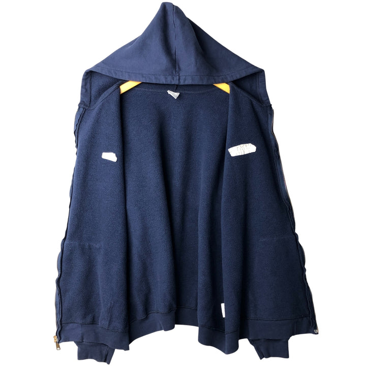 Carhartt Sweat Full Zip Hoodie Men's XXL cotton navy blue type Vintage Second Hand
