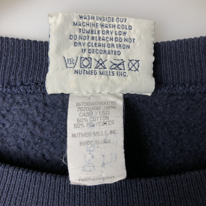Vintage 1990'S MLB New York Yankees sweatshirt, Made in USA, Men's Size L cotton navy blue type Vintage Second Hand