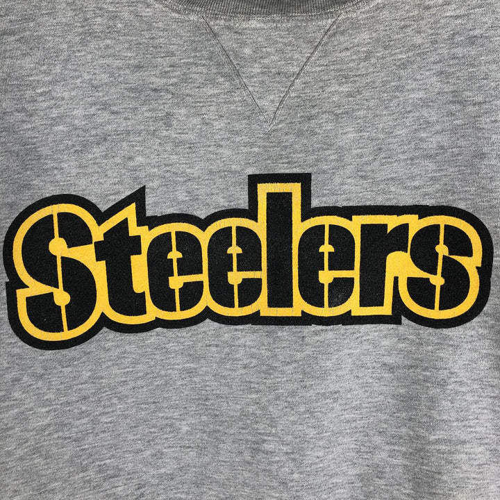 2000'S Nike TEAM NFL Pittsburgh Steelers sweatshirt, men's size XL cotton gray type Vintage Second Hand