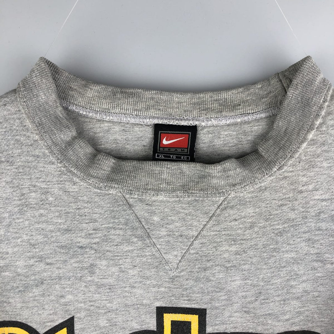 2000'S Nike TEAM NFL Pittsburgh Steelers sweatshirt, men's size XL cotton gray type Vintage Second Hand
