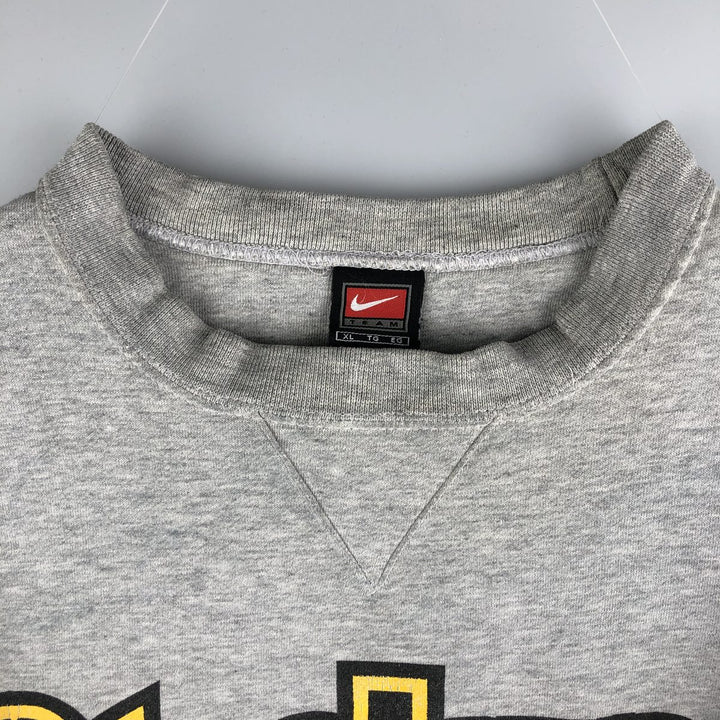 2000'S Nike TEAM NFL Pittsburgh Steelers sweatshirt, men's size XL cotton gray type Vintage Second Hand