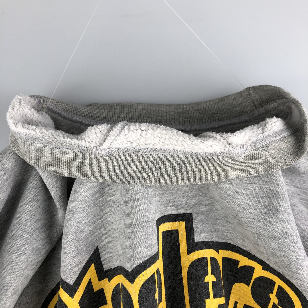 2000'S Nike TEAM NFL Pittsburgh Steelers sweatshirt, men's size XL cotton gray type Vintage Second Hand