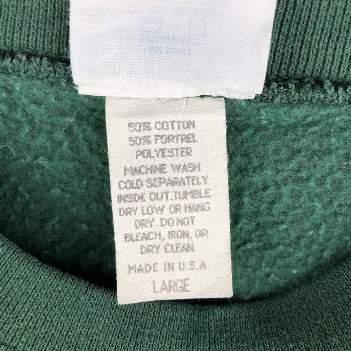 Vintage 90'S SANTEE NFL Green Bay Packers Print Sweatshirt, Made in USA, Men's Size L cotton Green type dark green Vintage Second Hand
