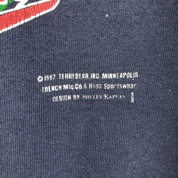 90'S Fruit of the Loom MLB Minnesota Twins Print Sweatshirt, Made in USA, Men's Size XL cotton navy blue type Vintage Second Hand