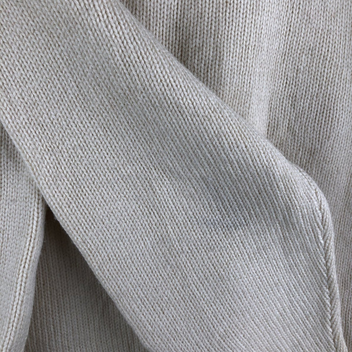 Vintage LLBean wool knit cardigan from the 1980'S to 1990s, made in the USA, size M. wool Beige type Vintage Second Hand