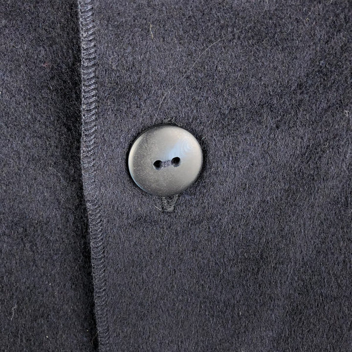 Burberry's OF LONDON wool knit cardigan, men's size S, with collar Merino wool navy blue type Vintage Second Hand