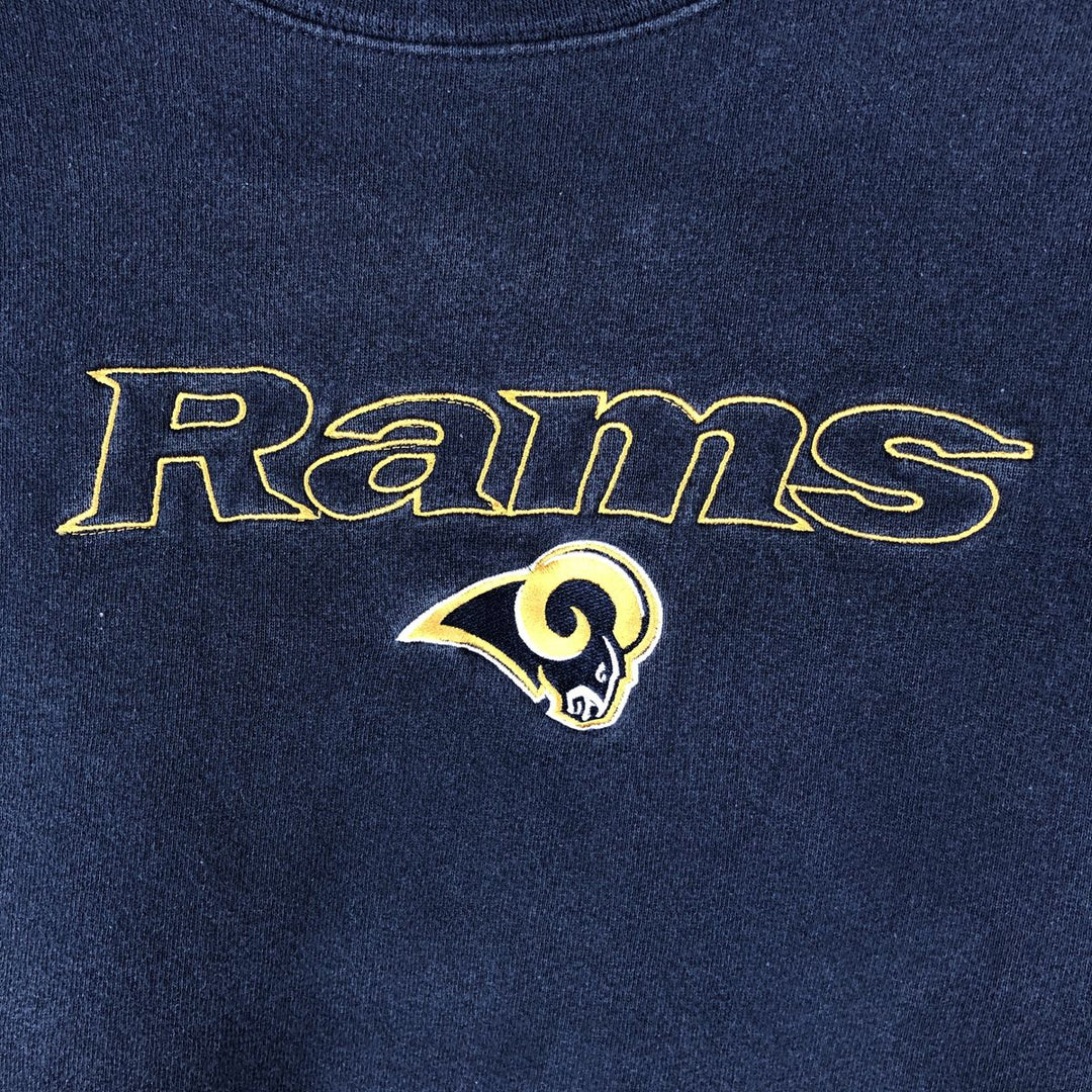 Vintage 1990'S Tartex NFL Los Angeles Rams sweatshirt, size L, men's cotton navy blue type Vintage Second Hand