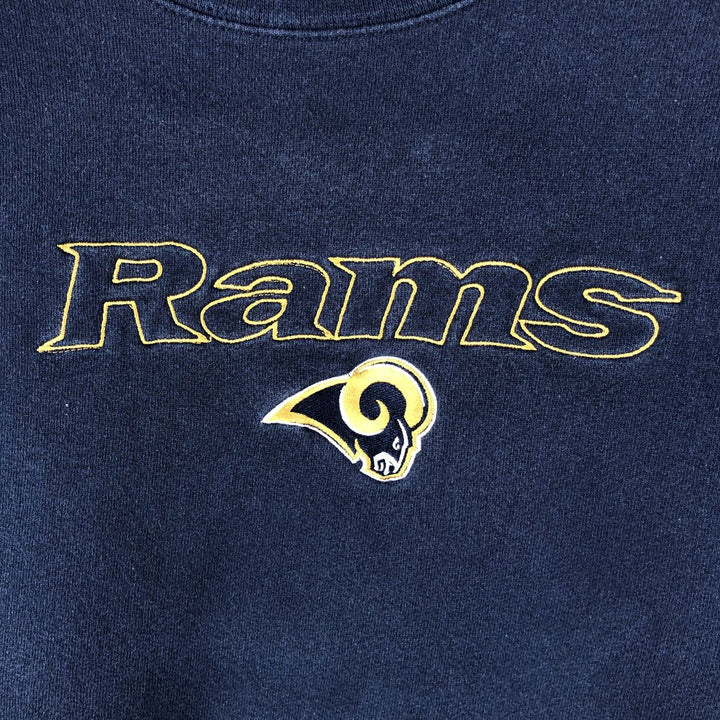 Vintage 1990'S Tartex NFL Los Angeles Rams sweatshirt, size L, men's cotton navy blue type Vintage Second Hand