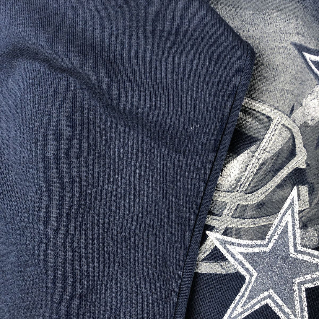 Vintage 90'S Chalk Line NFL Dallas Cowboys Print Sweatshirt, Men's Size XL unclear navy blue type Vintage Second Hand