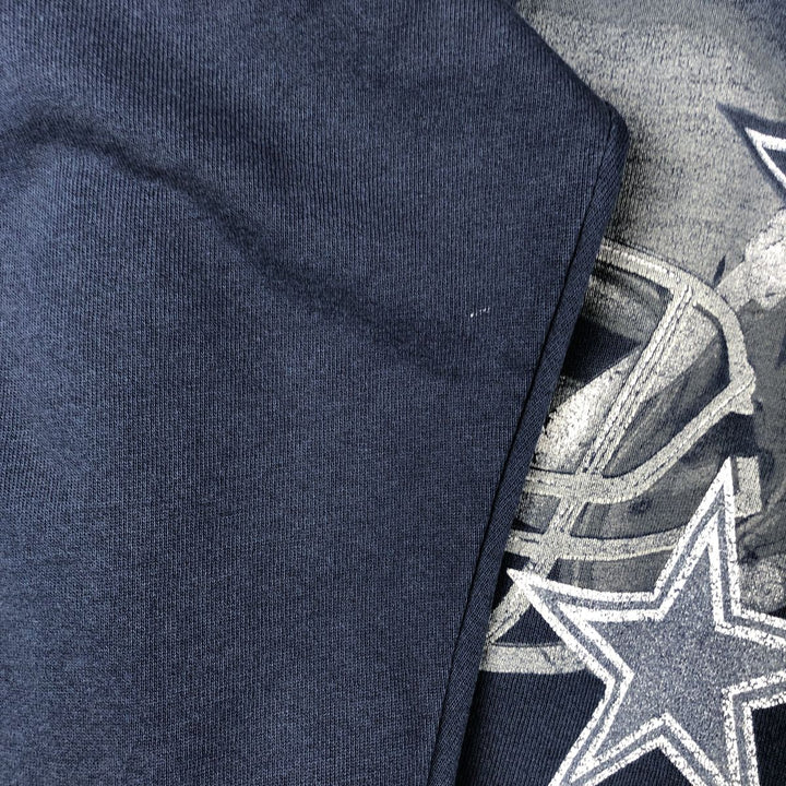 Vintage 90'S Chalk Line NFL Dallas Cowboys Print Sweatshirt, Men's Size XL unclear navy blue type Vintage Second Hand