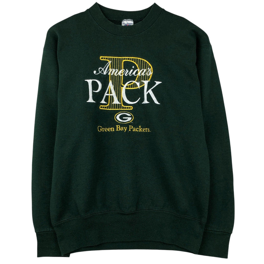 Vintage 90'S BVD Green Bay Packers sweatshirt, Made in USA, Men's Size Medium cotton Green type dark green Vintage Second Hand